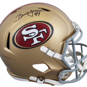 49ers Brent Jones Authentic Signed Full Size Speed Rep Helmet BAS Witnessed