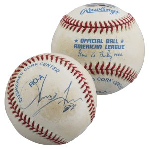 Patriots Irving Fryar Authentic Signed Budig OAL Baseball BAS #BJ32493