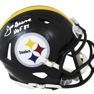 Steelers Joe Greene "HOF 87" Authentic Signed Speed Mini Helmet BAS Witnessed