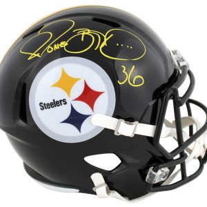 Steelers Jerome Bettis Authentic Signed Full Size Speed Rep Helmet BAS Witnessed