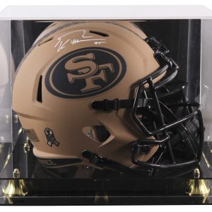 49ers George Kittle Signed STS II Full Size Speed Rep Helmet W/ Case BAS Witness
