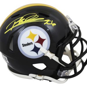 Steelers Rod Woodson Authentic Signed Speed Mini Helmet BAS Witnessed