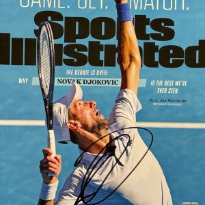 Novak Djokovic Signed Sports Illustrated Magazine 3/2024 Autograph Beckett