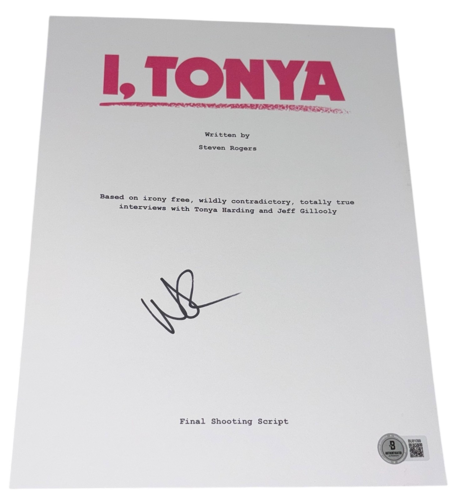 Margot Robbie Signed Autograph I, Tonya Full Movie Script Screenplay ...