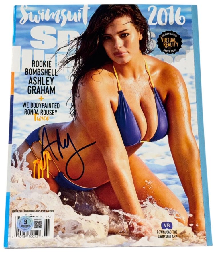 Ashley Graham Signed Autograph Sports Illustrated Magazine Authentic Beckett BAS