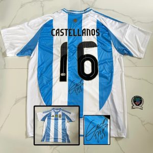 Valentin Taty Castellanos Signed Jersey Argentina Beckett BAS 1 COA
