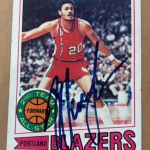 1977-78 Topps #80 Maurice Lucas signed autographed card Portland Trail Blazers