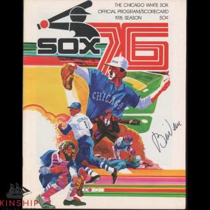 Bill Veeck signed White Sox Program JSA COA HOF Baseball Auto Rare E303