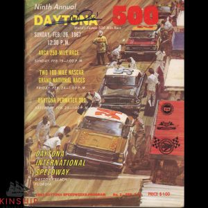 Mario Andretti signed 1967 Daytona 500 Program JSA COA NASCAR Racing Auto E304