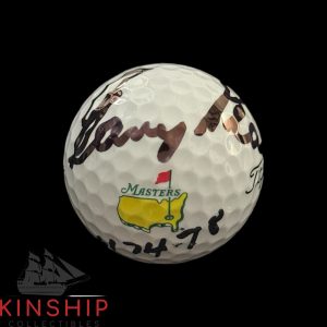 Gary Player signed Masters Logo Golf Ball JSA COA Inscribed 61,74,78 Rare A4106