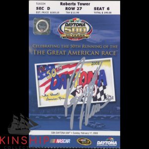 Ryan Newman signed 2008 Daytona 500 Ticket JSA COA NASCAR Auto Rare Z2318