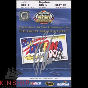 Ryan Newman signed 2008 Daytona 500 Ticket JSA COA NASCAR Auto Rare Z2316