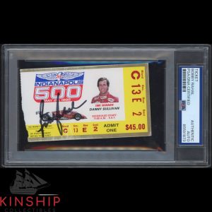 Bobby Rahal signed 1986 Indy 500 Ticket PSA DNA Slabbed Racing Auto C5137