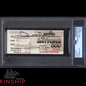 Derrike Cope signed 1990 Daytona 500 Ticket PSA DNA Slabbed Auto *Winner* C5136
