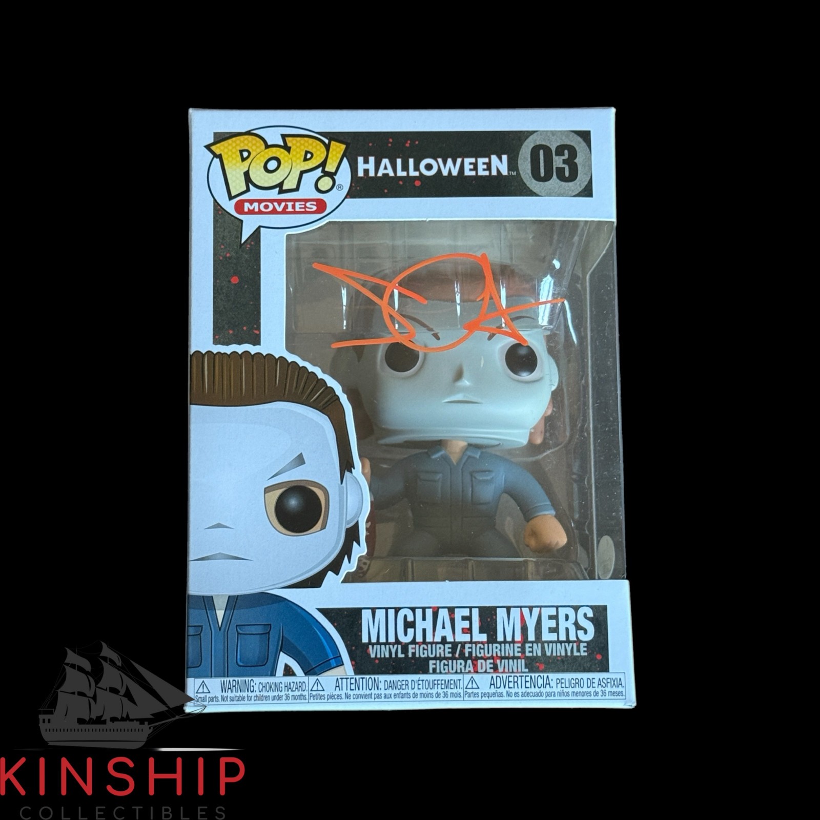 Pop 03 John Carpenter signed Funko Pop #03 JSA COA Halloween Michael Myers ...