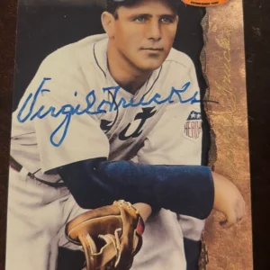 VIRGIL TRUCKS 1994 TED WILLIAMS CARD COMPANY #34 SIGNED AUTOGRAPHED CARD