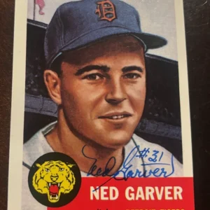 1991 Topps Archives 1953 #112 Ned Garver signed autographed card Detroit Tigers