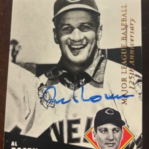 1994 Upper Deck ATH #67 Al Rosen 125th Anniversary SIGNED AUTOGRAPHED CARD