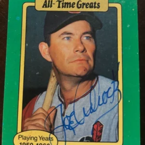1987 Hygrade Baseball's All-Time Greats Joe Adcock signed autographed Card