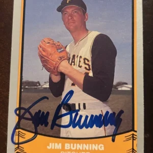 1988 Pacific Baseball Legends Jim Bunning signed autographed card #92
