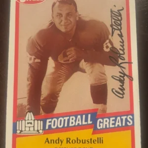 1989 Swell Greats Andy Robustelli signed autographed card #43 New York Giants