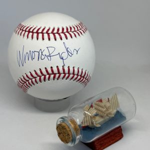 Winona Ryder signed Rawlings OML Baseball SWAU COA Rare Actress Auto A4131