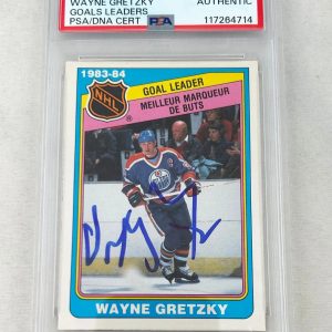 Wayne Gretzky Signed Trading Card 1984 O-Pee-Chee #381 PSA/DNA 1 COA
