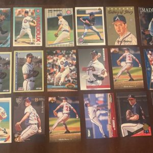 (20) Card Greg Maddux Vintage Card Lot 1980 1990's Atlanta Braves Hall of Fame