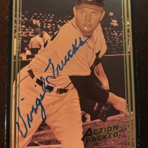 1992 Action Packed Virgil Trucks signed autographed card #20 Detroit Tigers