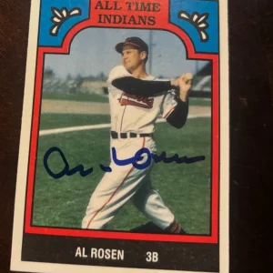 1986 TCMA All Time #4-IND Al Rosen signed autographed card Cleveland Indians