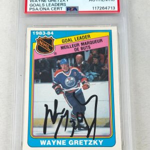 Wayne Gretzky Signed Trading Card 1984 O-Pee-Chee #381 PSA/DNA 2 COA