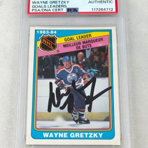 Wayne Gretzky Signed Trading Card 1984 O-Pee-Chee #381 PSA/DNA COA