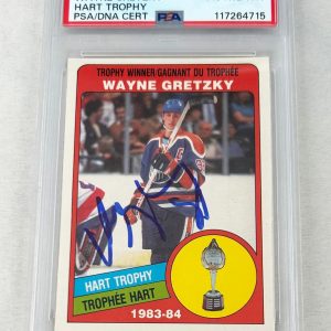 Wayne Gretzky Signed Trading Card 1984 O-Pee-Chee #374 PSA/DNA COA