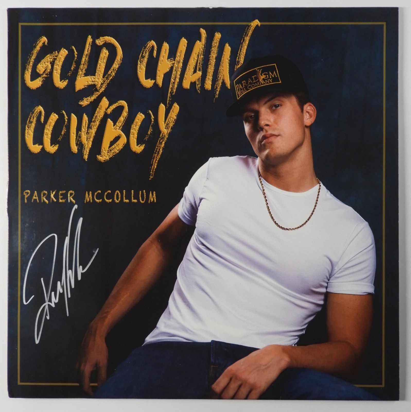Parker McCollum Signed Autograph Album JSA Record Vinyl Gold Chain