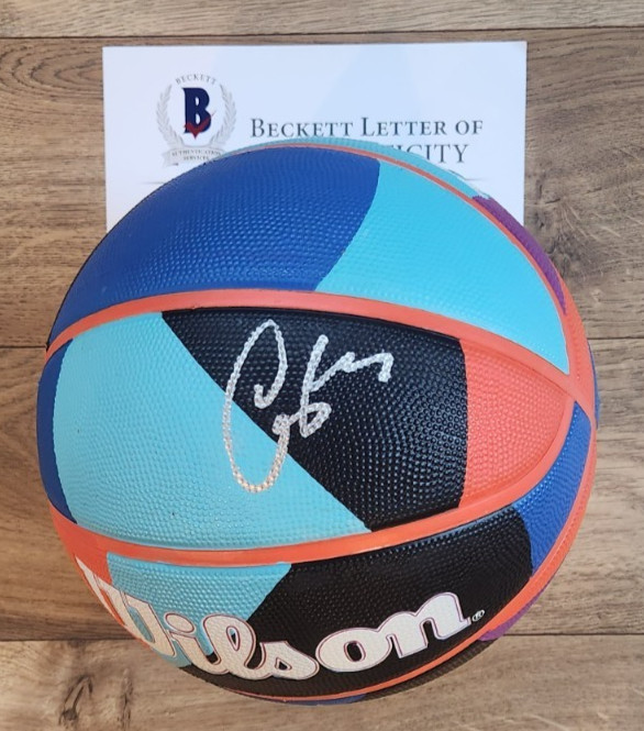 Candace Parker Signed WNBA Basketball w/ BAS COA #AB71962 LA Sparks Beckett