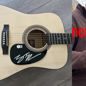 ZACH TOP SIGNED AUTOGRAPH F/S 41" ACOUSTIC GUITAR w/EXACT PROOF & BECKETT COA