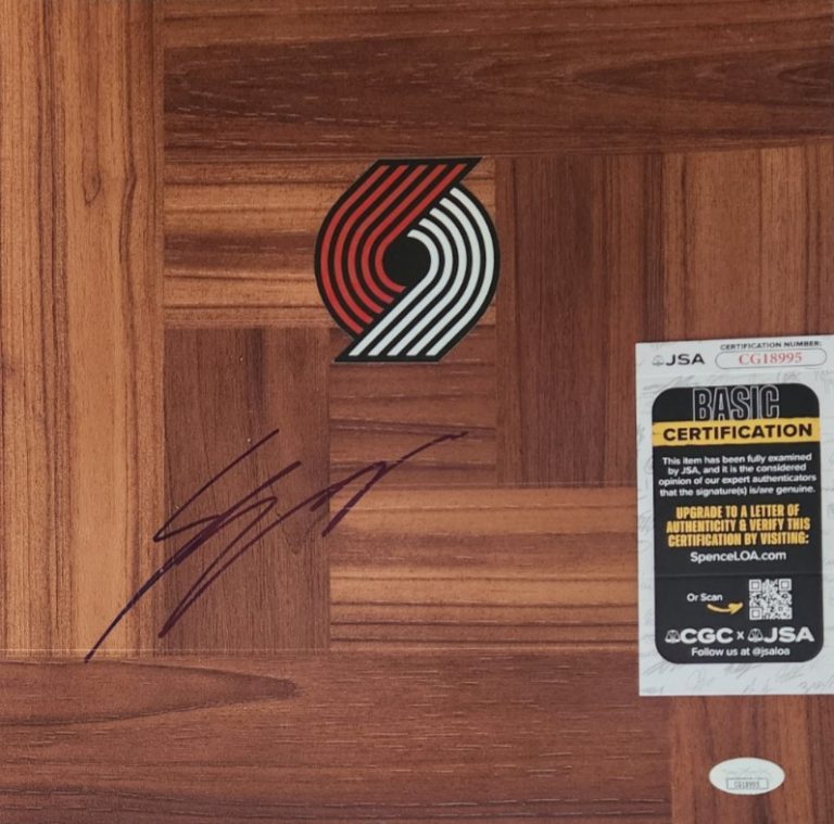 Shaedon Sharpe Signed Floorboard w/ JSA COA #CG18995 Portland Trail Blazers