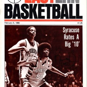 ROOSEVELT BOUIE HAND SIGNED 1980 EASTERN BK MAGAZINE+COA     SYRACUSE ORANGE BK