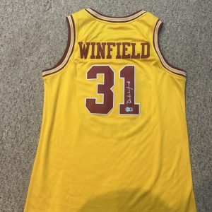 MINNESOTA GOPHERS- DAVE WINFIELD SIGNED AUTOGRAPH JERSEY BECKETT COA BASKETBALL