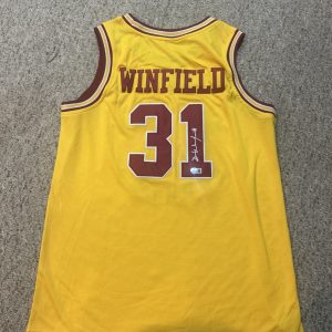 MINNESOTA GOPHERS- DAVE WINFIELD SIGNED AUTOGRAPH JERSEY BECKETT COA BASKETBALL