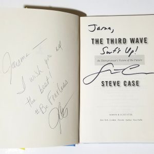 Steve & Jean Case REAL SIGNED The Third Wave HC Book JSA COA Autographed AOL