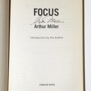 Arthur Miller REAL hand SIGNED Focus Paperback Book JSA COA Autographed Theater