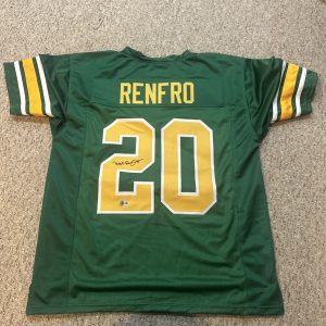 OREGON DUCKS- MEL RENFRO SIGNED AUTOGRAPH JERSEY BECKETT COA BAS NFL HOF