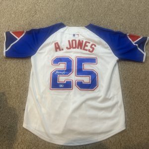 ATLANTA BRAVES- ANDRUW JONES SIGNED AUTOGRAPH JERSEY BECKETT COA CITY CONNECT