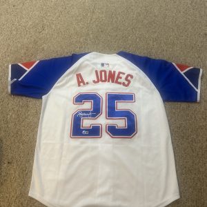 ATLANTA BRAVES- ANDRUW JONES SIGNED AUTOGRAPH JERSEY BECKETT COA CITY CONNECT