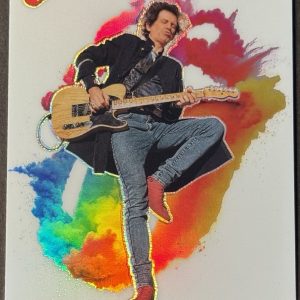 Keith Richards 2025 Panini Prizm Color Blast SSP #2 Case Hit Rolling Stones