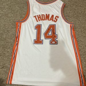 CLEMSON TIGERS- ELIJAH THOMAS SIGNED AUTOGRAPH JERSEY ACOA COA BASKETBALL