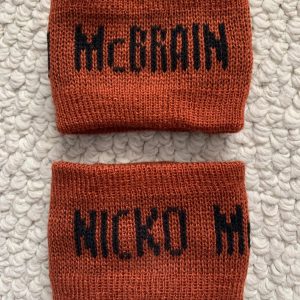 NICKO MCBRAIN PAIR OF WRIST BANDS FROM LAST TOUR WITH IRON MAIDEN   AWESOME+RARE