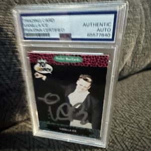 Vanilla Ice Signed 1990 Yo MTV Raps #93 Trading Card PSA /DNA Authenticated COA