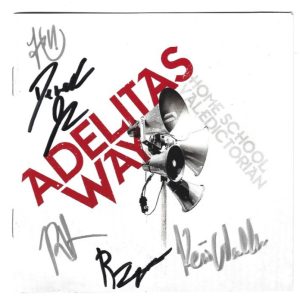 Adelitas Way REAL hand SIGNED Home School Valedictorian CD COA Autographed by 5